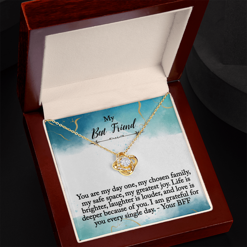 My Best Friend - My Chosen Family - Love Knot Necklace