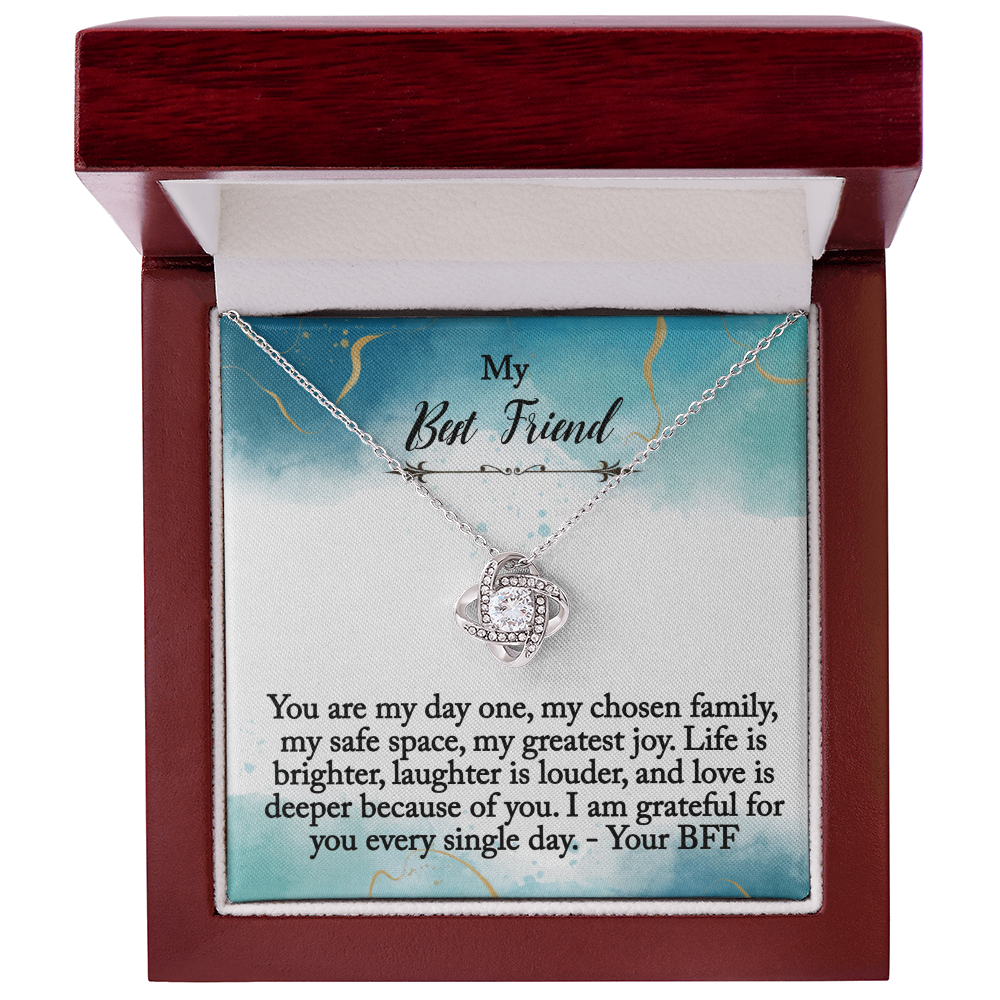 My Best Friend - My Chosen Family - Love Knot Necklace