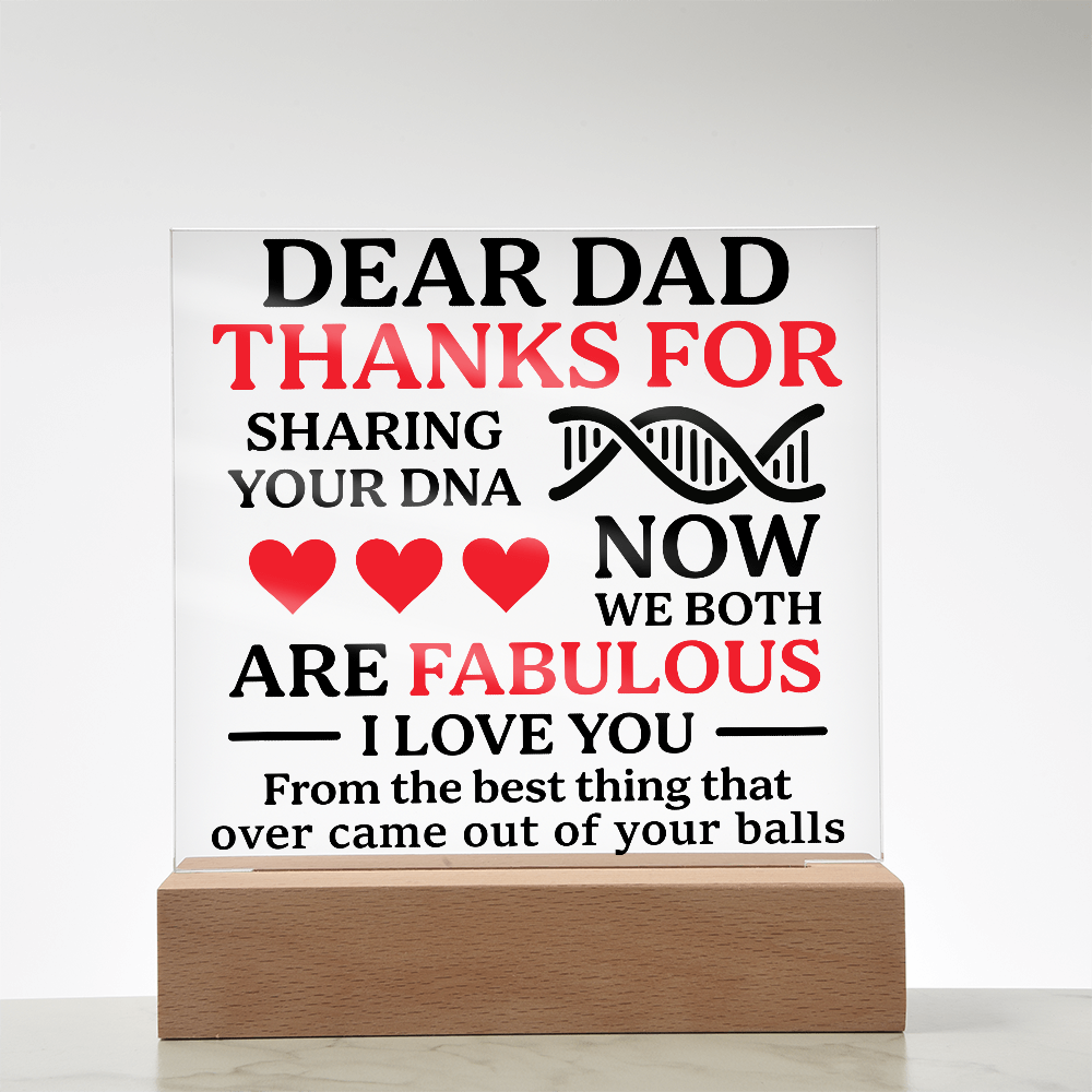 Dear Dad, Fabulous Gift
