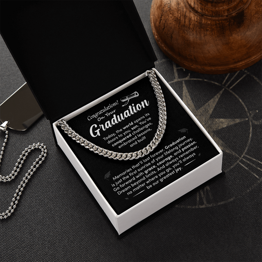 Congratulation on Your Graduation - Cuban Link Chain